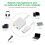 USB External Stereo Sound Card USB Sound Adapter-Silver Type C 2