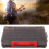 Doublesided bait box, portable handledesign plastic organizer with ventilation Gray 2
