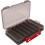 Doublesided bait box, portable handledesign plastic organizer with ventilation Gray 5