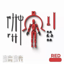 (Red Black with Magnet)Dummy13 Magnetic Action Figure Set,3D Magnetic Action Figure Set