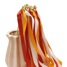 Baguette décorative multicolore pour fêtes-Rouge orangé