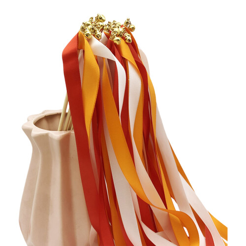Baguette décorative multicolore pour fêtes-Rouge orangé