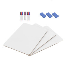 1/3/6 stuks dubbelzijdig whiteboard met gum en-3 stuks