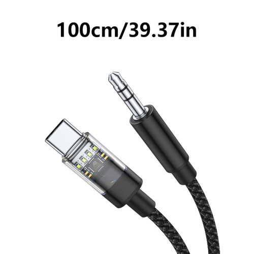 USB Type C to 3.5mm Headphone Plug Adapter Converter-Style two 2