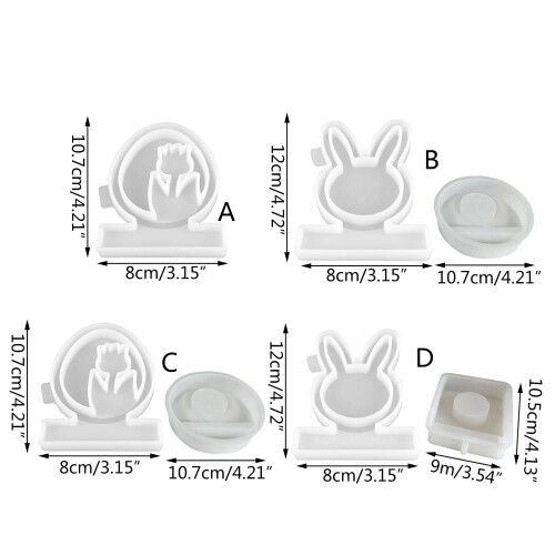 Easter Rabbit Candle Holder Mold for Candle Tea Light Holder-C 2