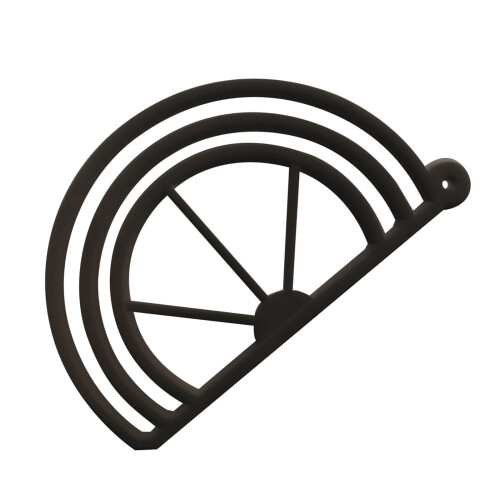 Black/White Hat Brim Adjuster Baseball Cap Shaper-Black