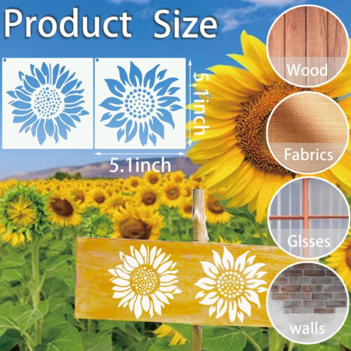 15 stuks vlinderstencils 5x5 inch herbruikbare 2