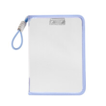 Doorzichtige PVC-map, waterbestendige bestandsorganizer-Blauw