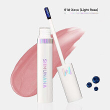 (01#Xoxo(Light Rose) Siimunana Lip Stain, Imaginaryls Lip Stain Long Lasting Matte Non-stick Cup