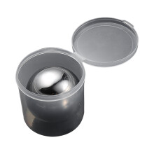 Boule de glace en acier antirouille-Argent simple 55MM avec