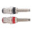 2 stks Kristal Transparante Binding Posts-Rhodium verguld 1