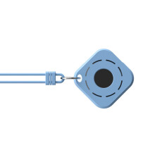 Housse de protection en Silicone souple, localisateur de-bleu