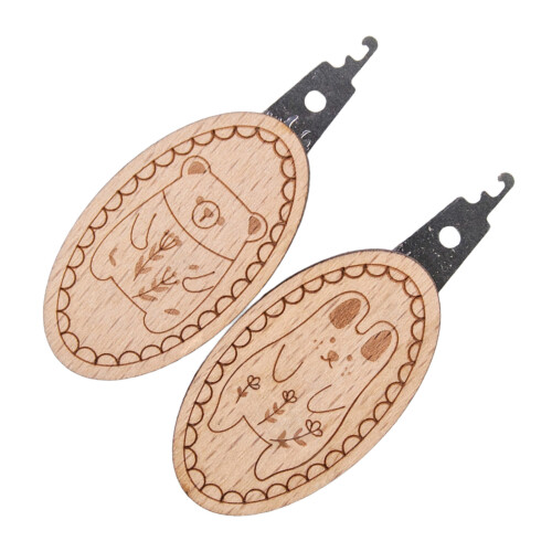 2 Pcs  Sewing Needle Threader with Animal Pattern-Combination 2