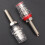 2 stks Kristal Transparante Binding Posts-Rhodium verguld 3