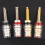 2 stks Kristal Transparante Binding Posts-Rhodium verguld 5