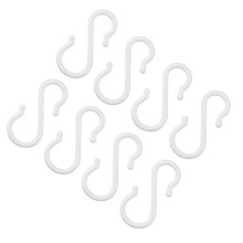 Crochets muraux adhésifs en plastique, sans perçage, cintres-S