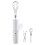 Foldable Electric Hand Mixer 3 Speed Mode Detachable-White 1