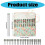 22Pcs Single Pointed Stainless Steel-Yellow tree storage 3