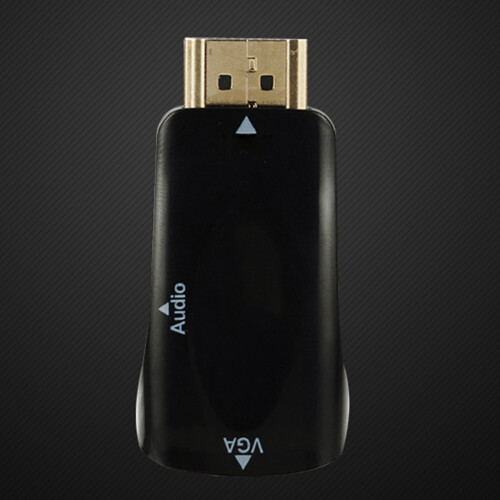 Highly Speed 1080P Active HDTV to VGA Adapter for Laptop-Black 2