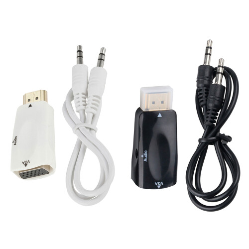 Highly Speed 1080P Active HDTV to VGA Adapter for Laptop-Black 1