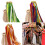 Hochzeitsdekorationsstab mit Glocke, dekoratives-Regenbogenfarbe 2