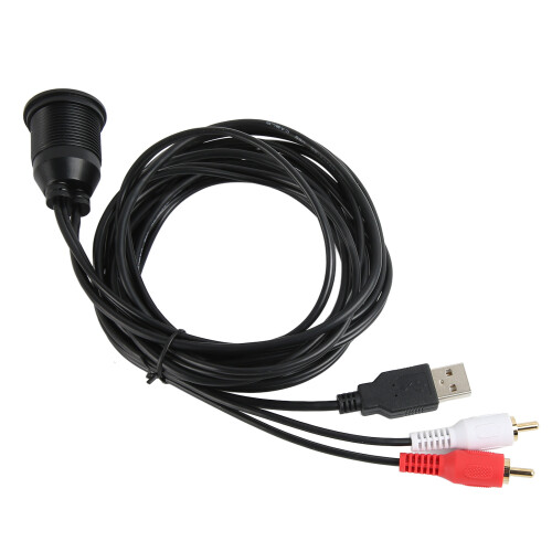 Θύρα USB Aux Extension Mount, Μεταφορά δεδομένων υψηλής ταχύτητας, Εντοιχιζόμενο καλώδιο 2