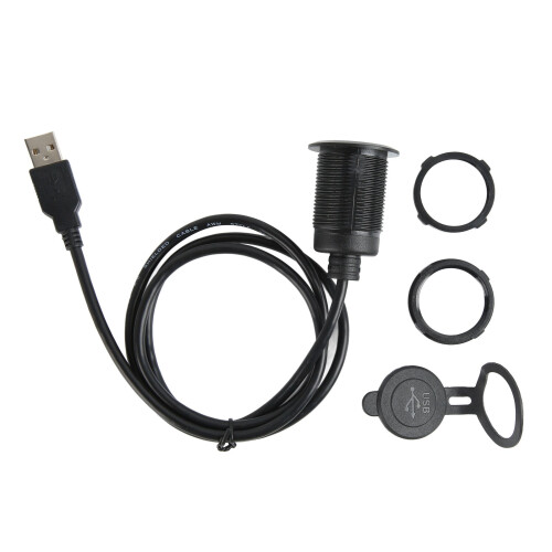 Καλώδιο USB χωνευτής τοποθέτησης Διπλή επέκταση USB2.0 για τοποθέτηση σε ταμπλό
