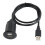 Καλώδιο USB χωνευτής τοποθέτησης Διπλή επέκταση USB2.0 για τοποθέτηση σε ταμπλό 3