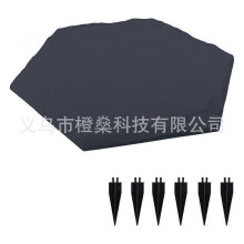 (4 Pcs Blue Hexagon)Stake Down Stepping Stones, Non-Slip Stake Down Stepping Stones Square Outdoor