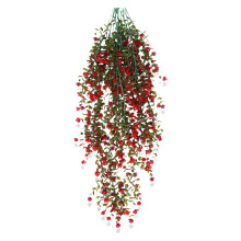 Elegante Kamelienrebe, künstliche Blume, Efeuranke,-Rot