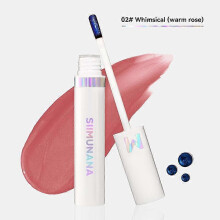 (02#Whimsical(warm Rose)Siimunana Lip Stain, Imaginaryls Lip Stain Long Lasting Matte Non-stick Cup