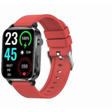 (red)Blood Glucose Monitor Health Smart Watch Men PPG Blood Pressure Measurement IP68 Waterproof Sport smartwatch
