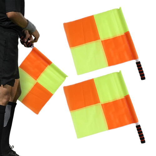 Football referee flags, 2piece set  Weatherproof  highly visible