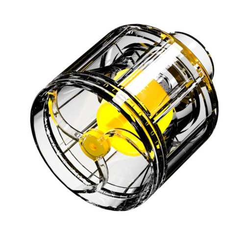 Oxygen Generators Powerheads For Large-Transparent yellow L