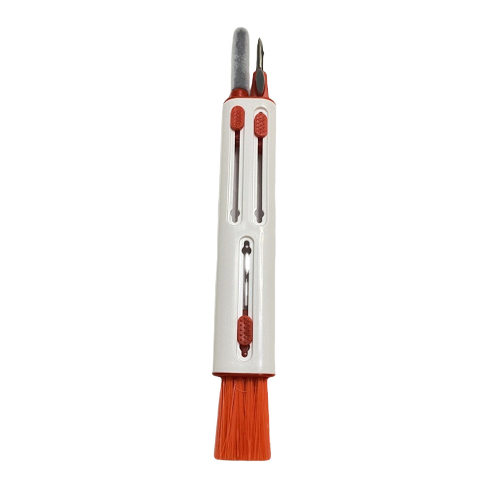 Earbuds Cleaning Pen For Keyboard And Earphones- White/Red 7709000262229