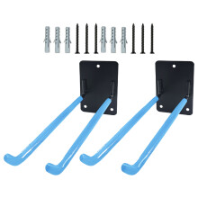 2Piece Extra Long Garage Storage Hooks Heavy Duty Iron-Sky Blue