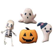 (Pumpkin)Knifes Cat Chew Catnip Toy - Horror Knifes-Shaped Bloody Design Plush Toy