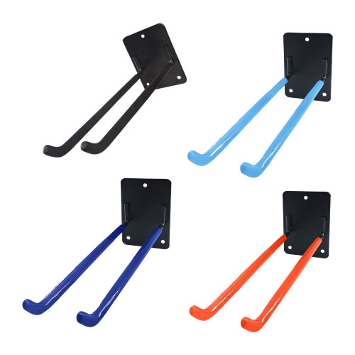 2Sets Wall Mounted Garage Tool Hangers Heavy-Orange and red 2