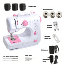 Beginner Sewing Machine with 12 Stitching Selections-Pink