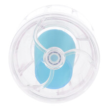 Pompe à courant d'aquarium de vitesse de-Bleu transparent SS