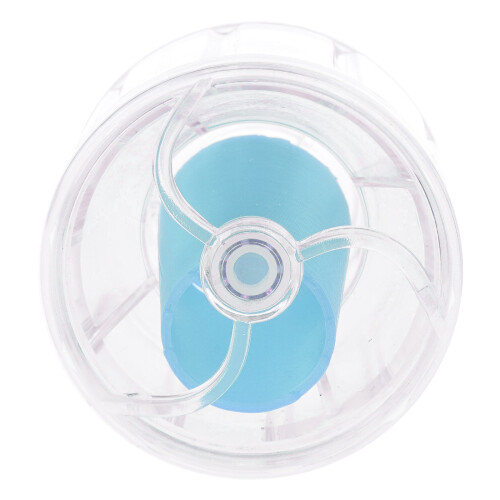 Pompe à courant d'aquarium de vitesse de-Bleu transparent SS