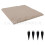 (4 Pcs Beige Square)Stake Down Stepping Stones, Non-Slip Stake Down Stepping Stones Square Outdoor 1