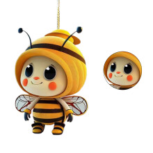 Rear View Mirrorr Access Acrylic Bees Car Mirrorr-Style 2