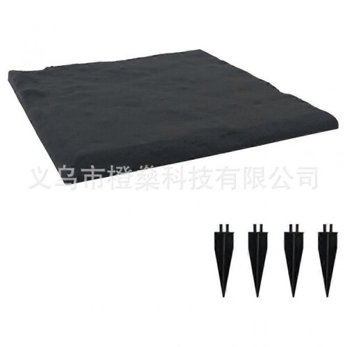 (4 Pcs Blue Square)Stake Down Stepping Stones, Non-Slip Stake Down Stepping Stones Square Outdoor