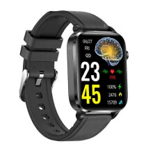 (Black skin)Blood Glucose Monitor Health Smart Watch Men PPG Blood Pressure Measurement IP68 Waterproof Sport smartwatch