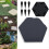 (4 Pcs Blue Square)Stake Down Stepping Stones, Non-Slip Stake Down Stepping Stones Square Outdoor 3