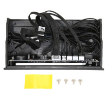 Fan Hub Controller For PC Computer, Dual PSU Power Supply Fan Synchronization With Stable Output Support Up To10Fans Wall Mountable Compact Cooling