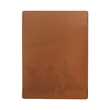 Crosses Stitches Passport Cover For Beginners Map-brown