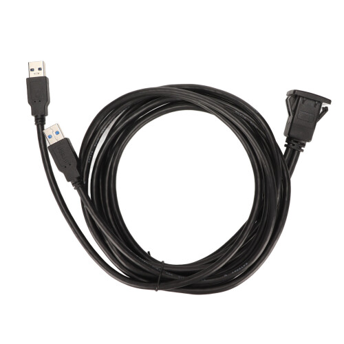 Αδιάβροχο διπλό καλώδιο επέκτασης USB 3.0 χωνευτής τοποθέτησης αρσενικό σε θηλυκό
