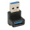 Προσαρμογέας USB με δεξιά γωνία, επέκταση 90 μοιρών από αρσενικό σε θηλυκό, γρήγορη 3